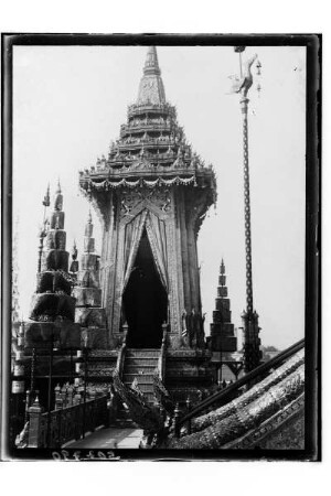 Tempel in Bangkok : Bangkok. Königspalast, Tempelanlage, 1910/1911