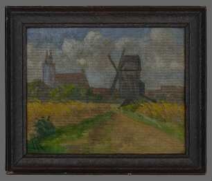 Kleinecke, Paula: Jüterbog, Nikolaikirche und Windmühle von Südosten