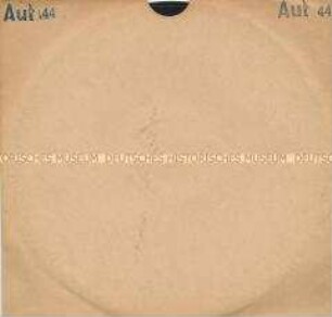 Tonaufnahme von Alois Brandl