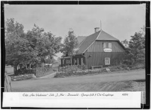 Café "Am Hochmoor", Inhaber J. Mai, Zinnwald-Georgenfeld (Osterzgebirge)