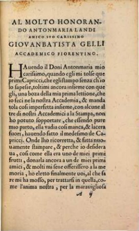 La prima lettione ... sopra un luogo di Dante nel 26. cap. del Paradiso