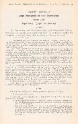 Zweiter Abschnitt. Schuldverhältnisse aus Verträgen