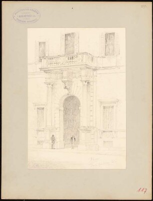Palazzo Sciarra Col., Rom: Portal