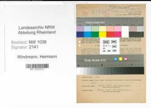 Entnazifizierung Hermann Windmann , geb. 19.06.1884 (Bauunternehmer)