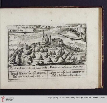 B36. Sankt Andechsberg, "Ubi verba non iuvant verbera"