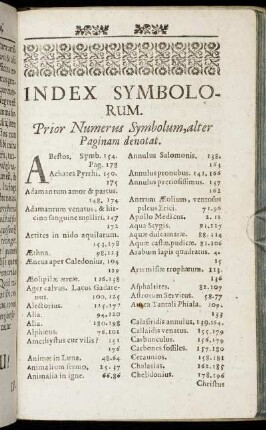 Index Symbolorum.