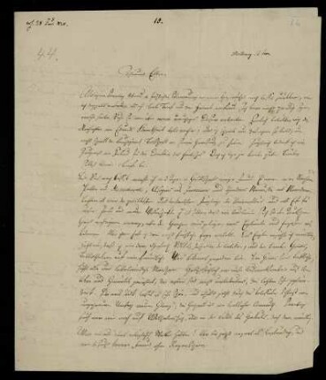 Nr. 36: Brief von Karl Otfried Müller an seine Eltern, Ohne Ort, 21.6.1820