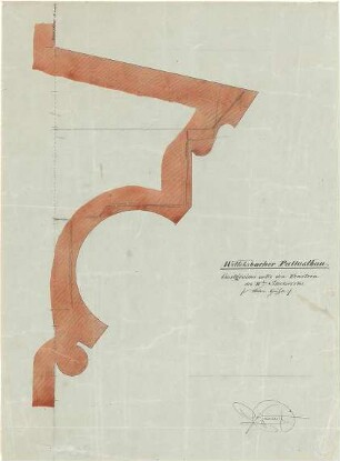 Gärtner, Friedrich von; München; Wittelsbacherpalast - Gurtgesims unter den Fenstern 2. OG (Detail)