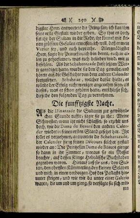 Die funfftzigste Nacht.