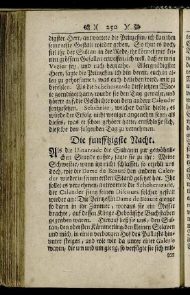 Die funfftzigste Nacht.