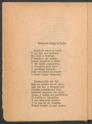 Amante desgraciado