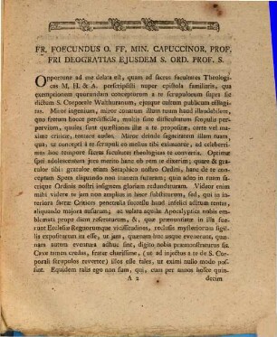 Ad Epistolam Familiarem Supra Sic Dictum Sacrum Corporale Walthuranum Ejusque Cultum Publicum Responsoria