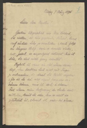 Brief an M. Muther : 07.03.1895
