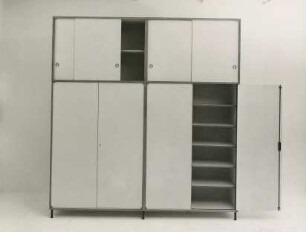 Bofinger Möbel-Baukasten-System "M 125" verschiedene Schrankkombinationen von Hans Gugelot