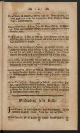 Beschreibung derer Roller