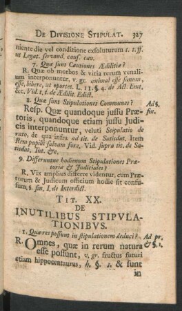 Tit. XX. De Inutilibus Stipulationibus