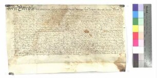 Lehenbrief des Klosters Wiblingen über das Taverngut zu Stetten