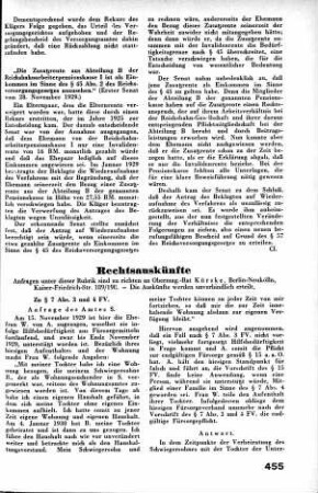 Rechtsauskünfte
