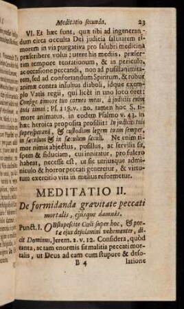 23-31, Meditatio II; ...