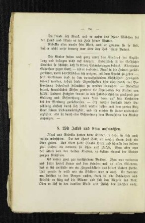 8. Wie Jakob und Esau aufwachen