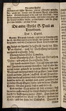 554-560, Die ander Epistel S. Pauli an Timotheum