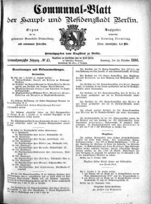 1886,41: No. 41, 10. Oktober 1886