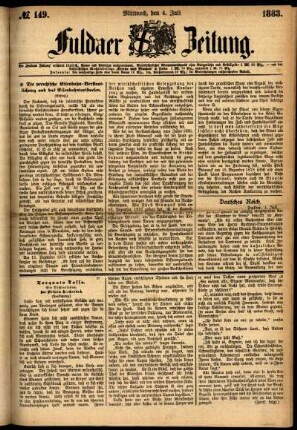 Ausgabe vom Mittwoch, den 04. Juli 1883.
