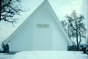 Musikpavillon, Rückseite mit Schild