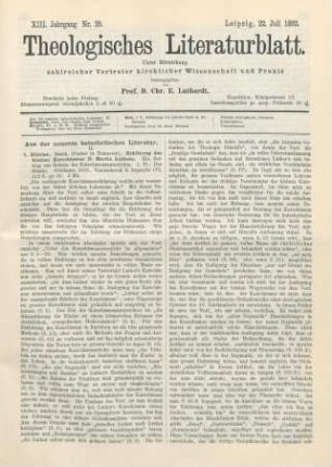 337-341 Aus der neueren katechetischen Literatur