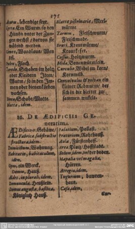 86. De Aedificiis Generatim