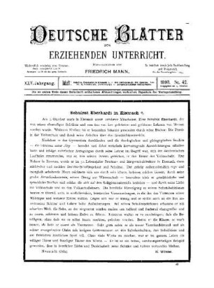 Schulrat Eberhardt in Eisenbach : Nachruf
