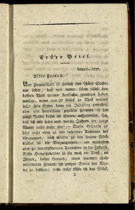 Erster Brief. - Neunter Brief.