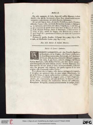 Notizie di Caracci Lodovico