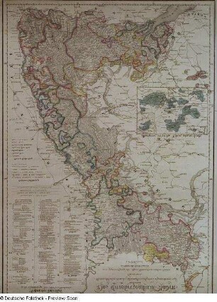 Das Großherzogthum Baden ... unter Zugrundlegung der Major Hammerschen u. anderer Karten als historische Karte bearbeitet von A. I. V. Heunisch (ca. 1:400 000)