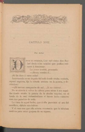 Capítulo XVIII - Por deber