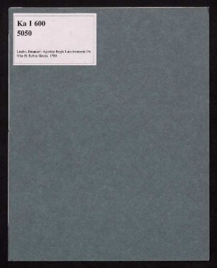 Agesilai Regis Lacedaemonii De Vita Et Rebus Gestis : Tractatio Compendiaria