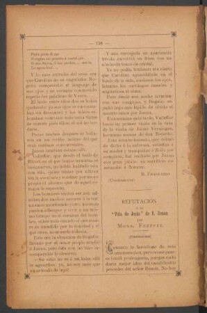 Refutación a la "Vida de Jesús" de E. Renan - (Continuación)