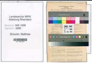 Entnazifizierung Matthias Schuren , geb. 14.09.1895 (Werkmeister)