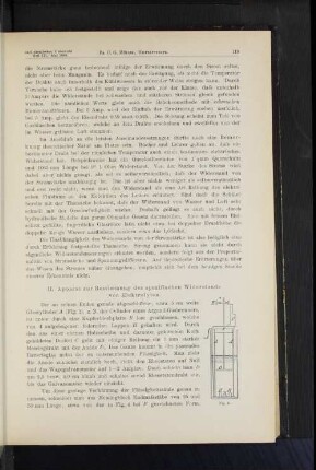 II. Apparat zur Bestimmung des spezifischen Widerstands von Elektrolyten.