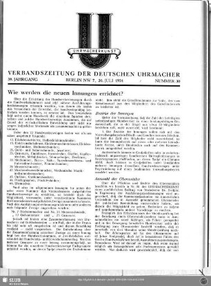 Wie werden die neuen Innungen errichtet?