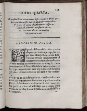 Sectio IV. De constructione aequationum differenitalium primi gradus, quando constet non esse algebraicè integrabiles.