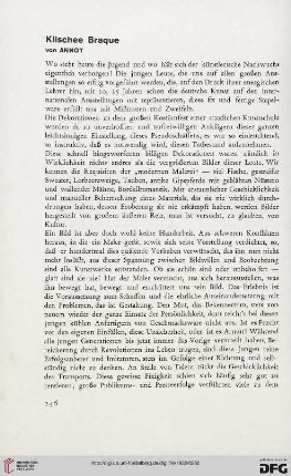 Klischee Braque