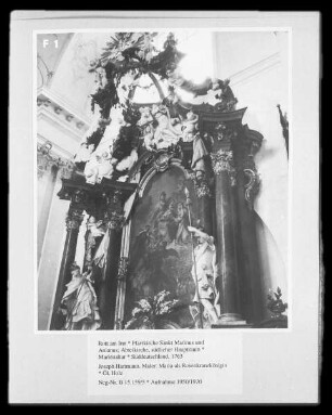 Marienaltar — Maria als Rosenkranzkönigin