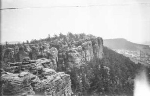 Felsen : Tyssaer Wände (Felsenstadt) bei Teplitz-Schönau