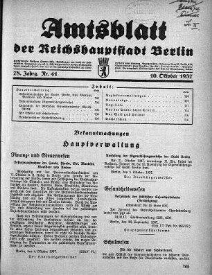 1937,41: Nr. 41, 10. Oktober 1937