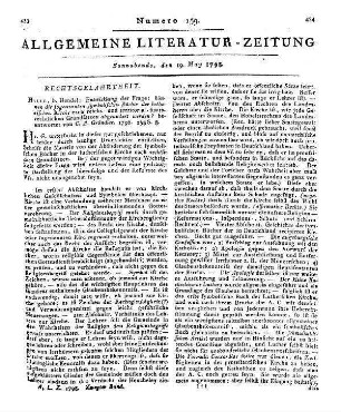 Civilistisches Magazin. Bd. 2, H. 3-4. Von Gustav Hugo. Berlin: Mylius 1796-97