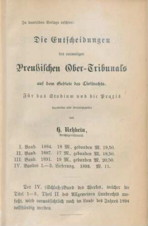 In demselben Verlage erschien: ...