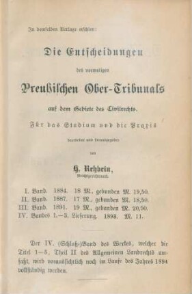 In demselben Verlage erschien: ...