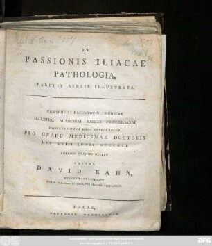 De Passionis Iliacae Pathologia : Tabulis Aeneis Illustrata