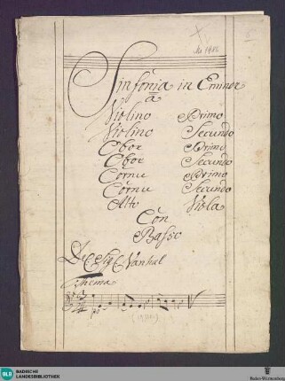 Symphonies - Don Mus.Ms. 1986 : e; BryVa e2